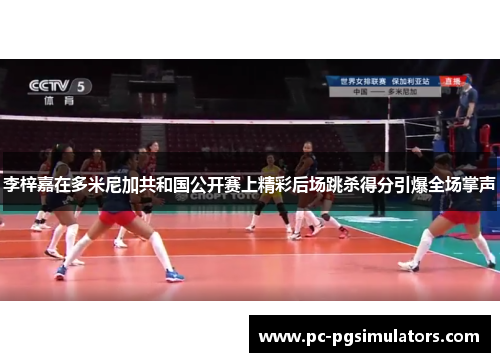 李梓嘉在多米尼加共和国公开赛上精彩后场跳杀得分引爆全场掌声 李梓嘉在多米尼加共和国公开赛上精彩后场跳杀得分引爆全场掌声